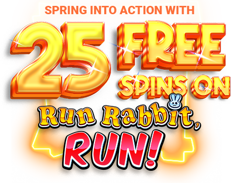 HappyLuke 25 Free Spins on Run Rabbit, Run